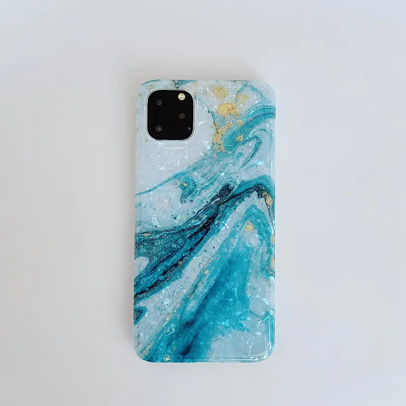 Marble Shell Pattern Soft Phone Case